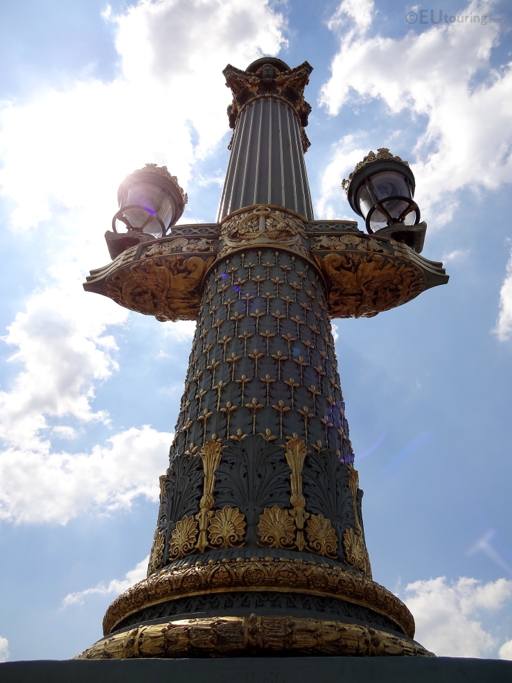Ornate lamp post found in Place de la Concorde